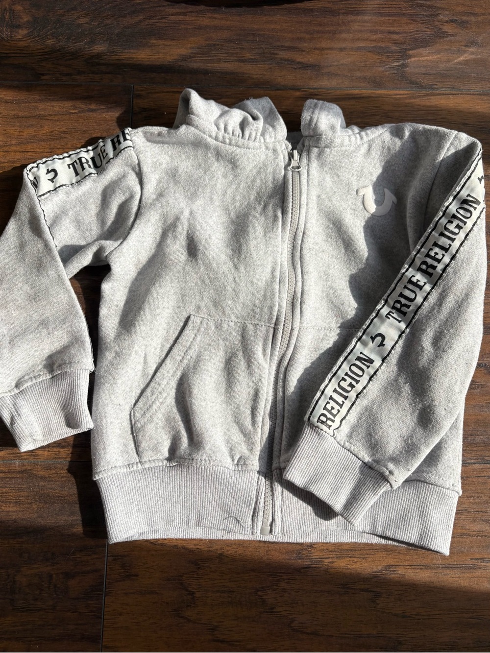 True Religion Zip Hoodie Gray Kids 4